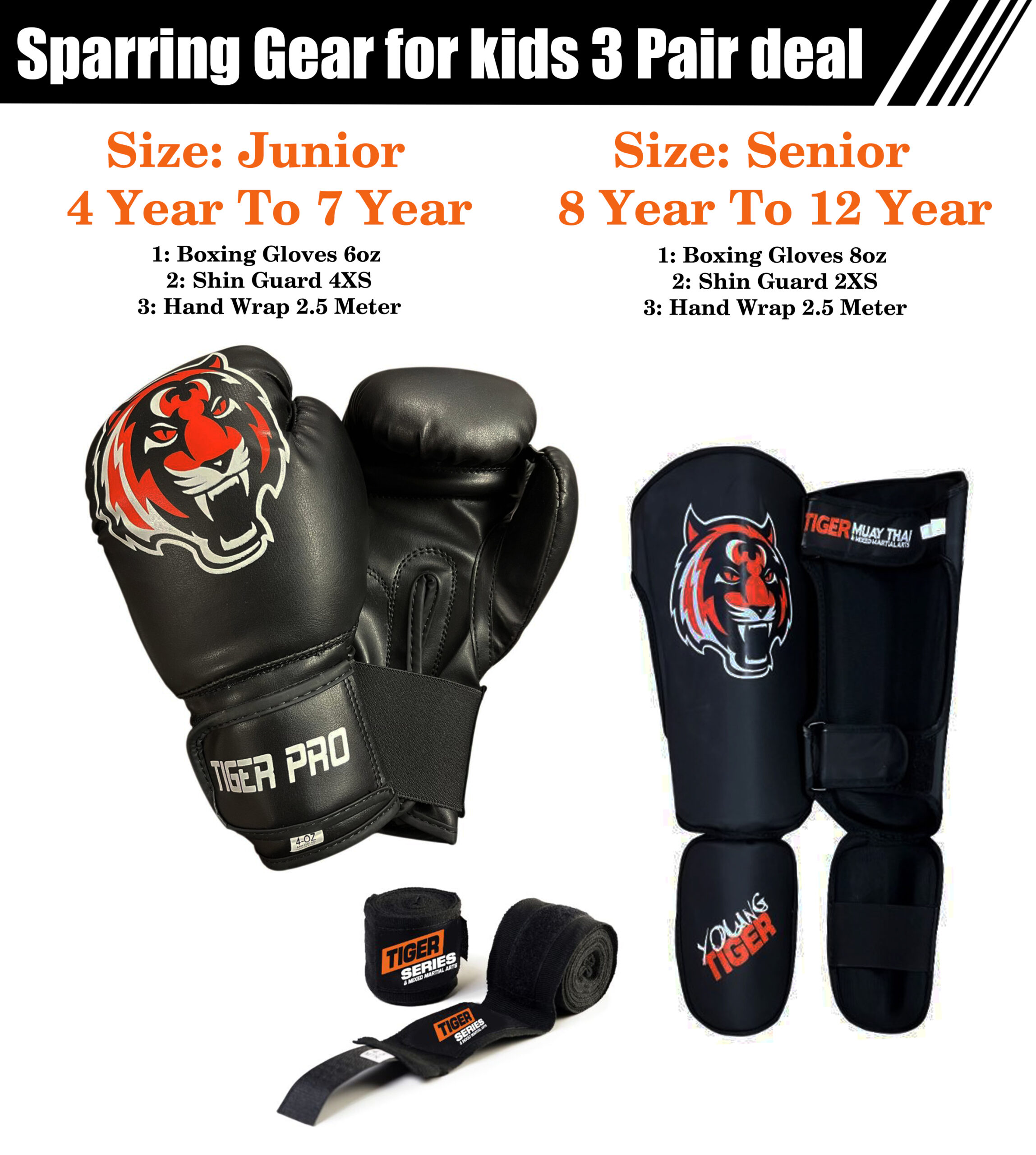 Youth Sparring 3 Pair Set