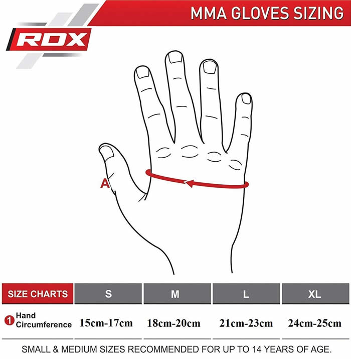 RDX F12 MMA GRAPPLING TRAINING GLOVES OPEN PALM