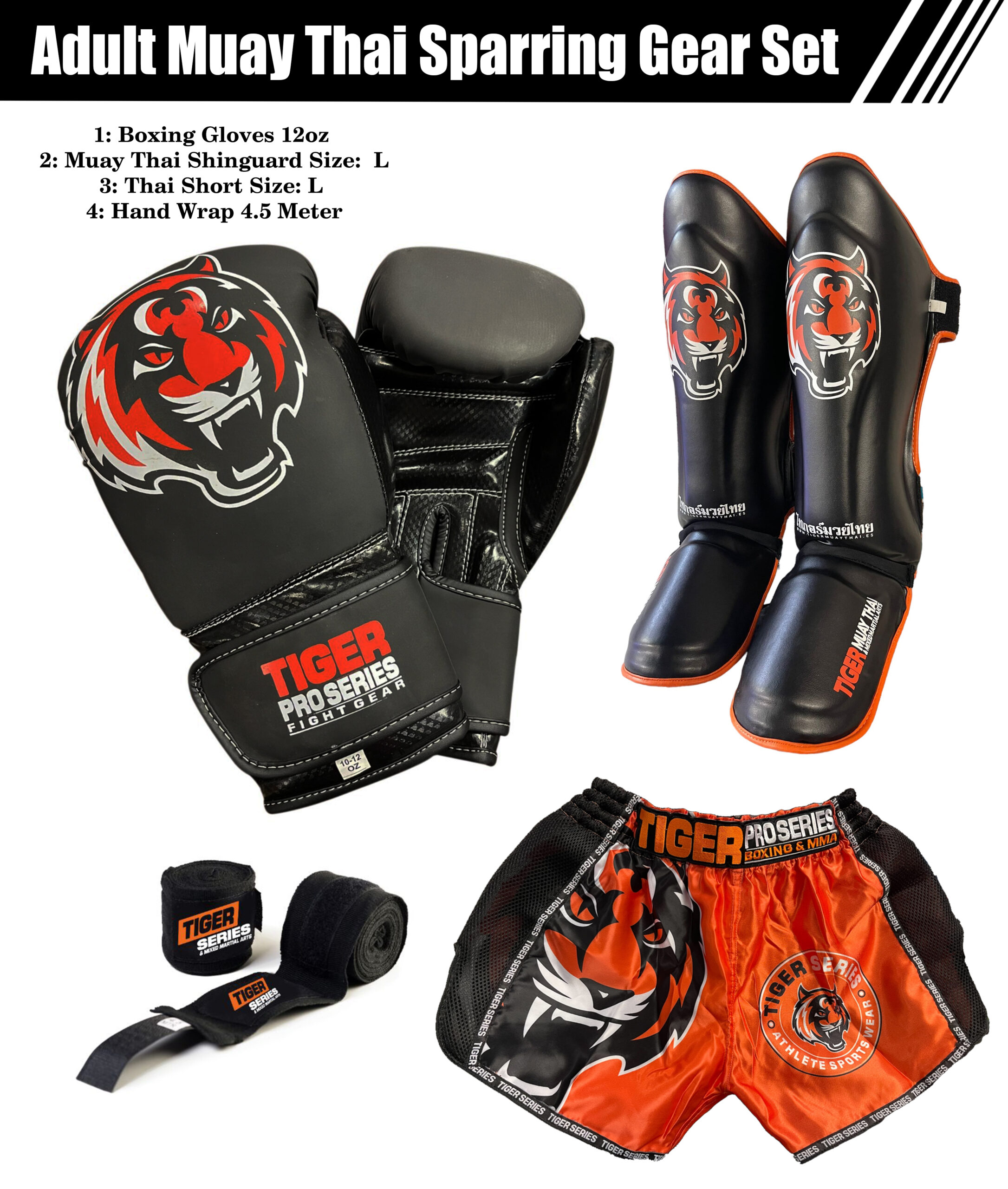 4 pair Muay Thai Boxing Sparring Set Deal
